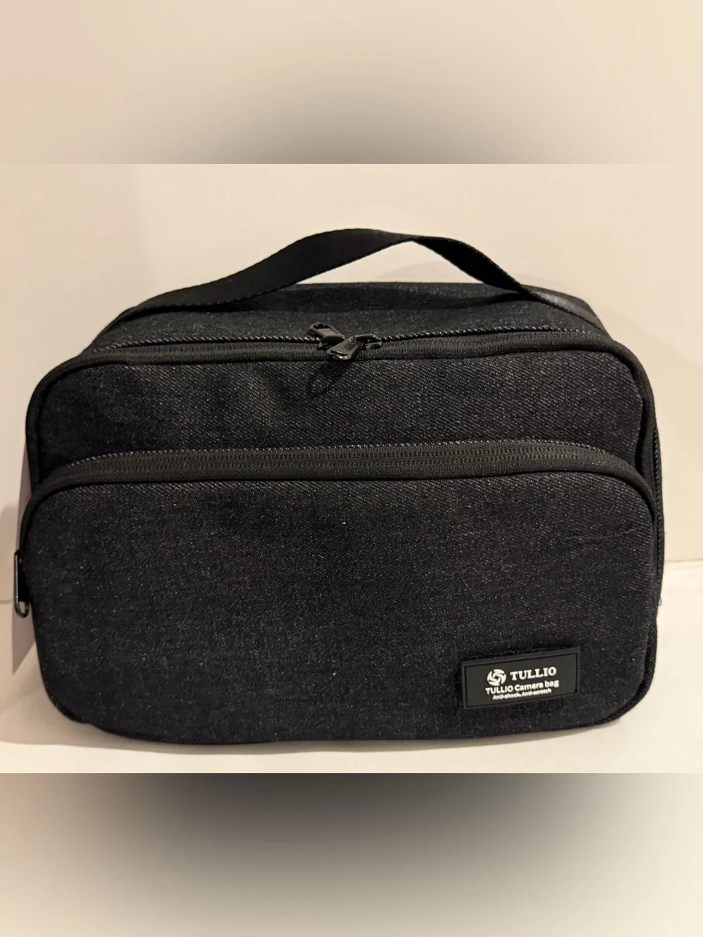 TULLIO Camera Bag Black Travel Organizer Anti-Shock Anti-Scratch Padded Case NWT